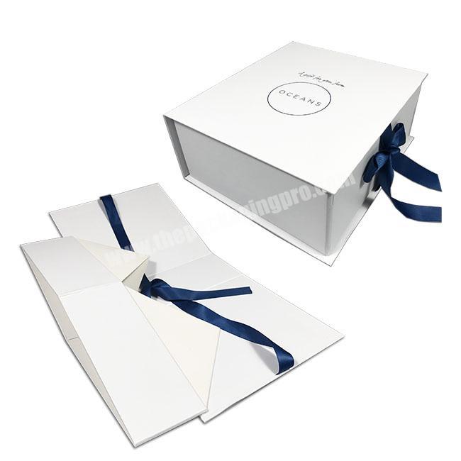 HC Packaging New Product Custom Book shaped boxes Paper folding Gift boxes with ribbon