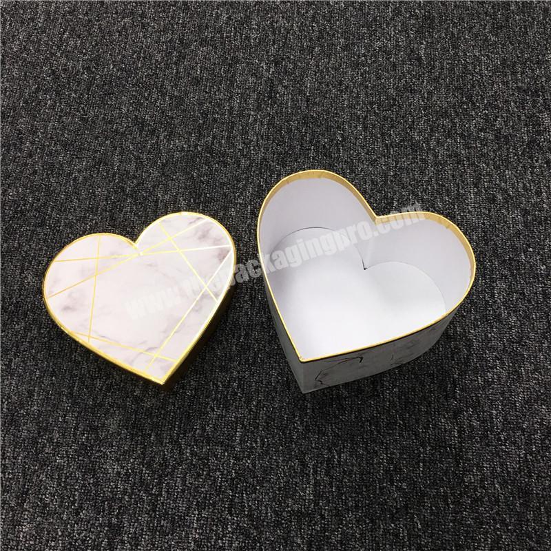 Heart Shape Paper Gift Box With Lid Gift Packaging Box