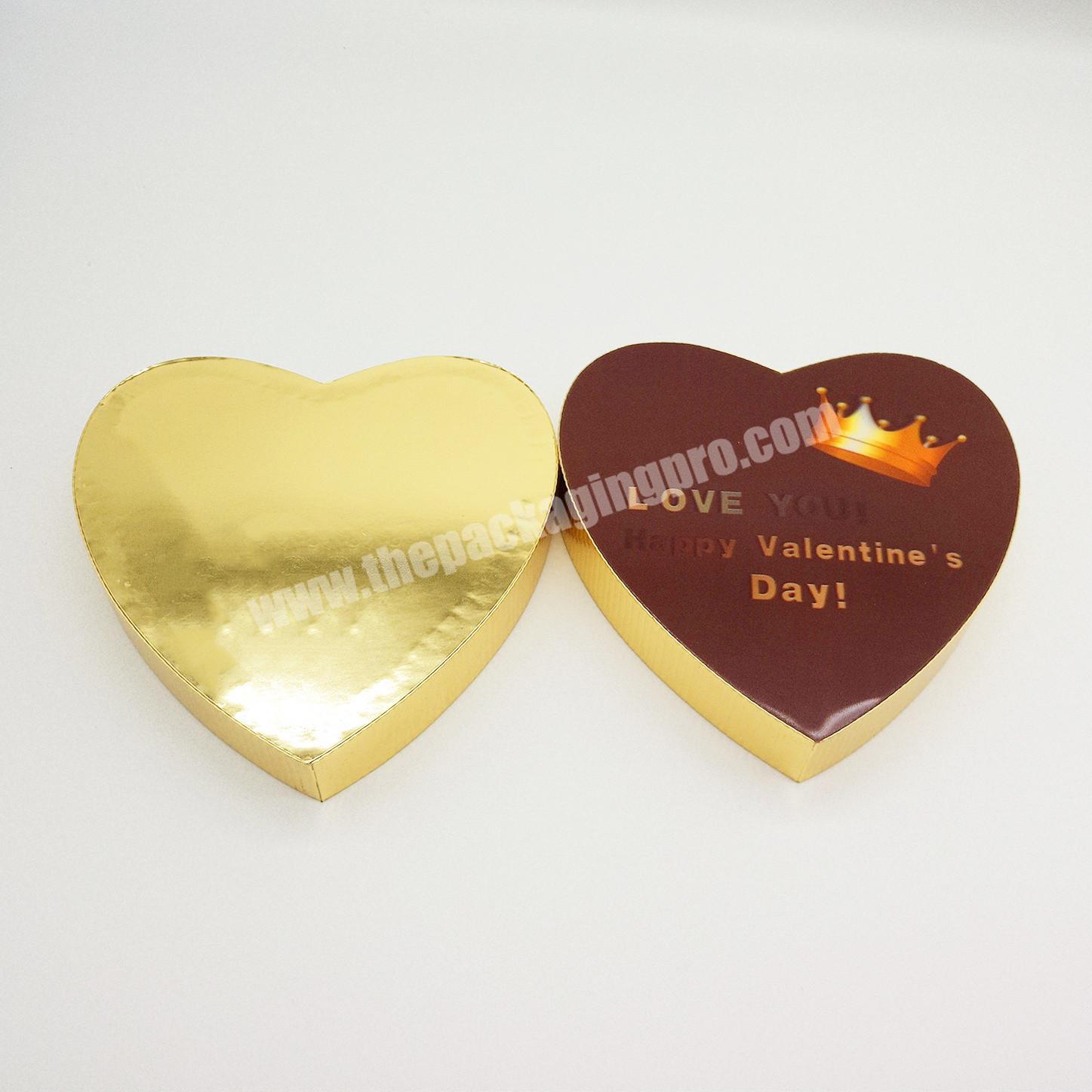 Heart shaped 3D surface cardboard paper box packaging for gift chocolate