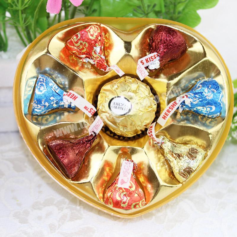 Heart shaped Plastic Chocolate Packaging Boxes