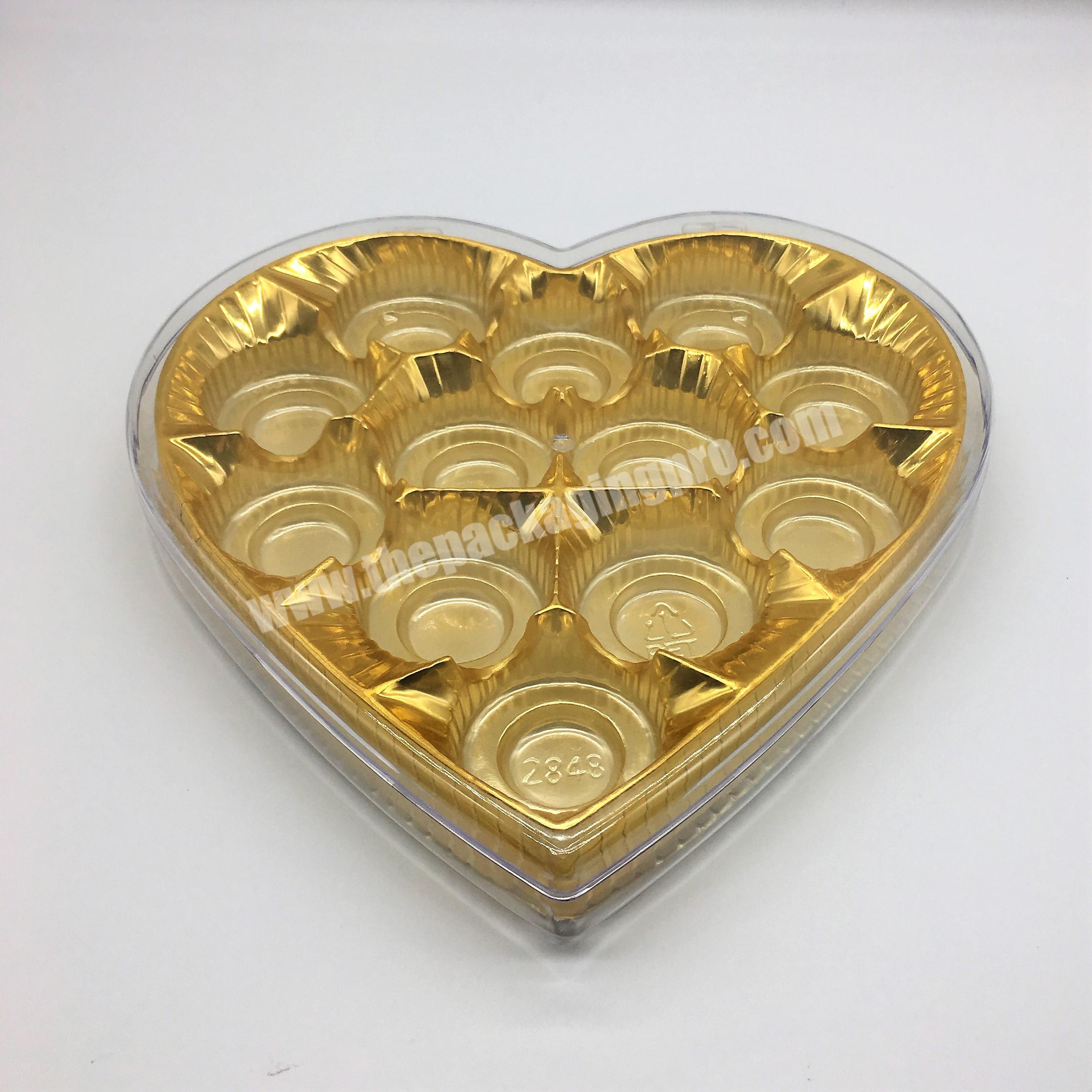 heart shaped Transparent Plastic Box Gift Packing Box