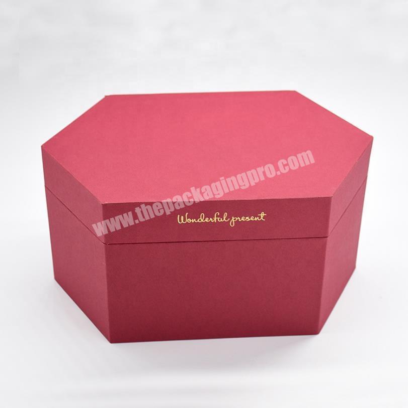 Henxagonal Gift Packaging Boxes, Flower Packaging Box, De regalo