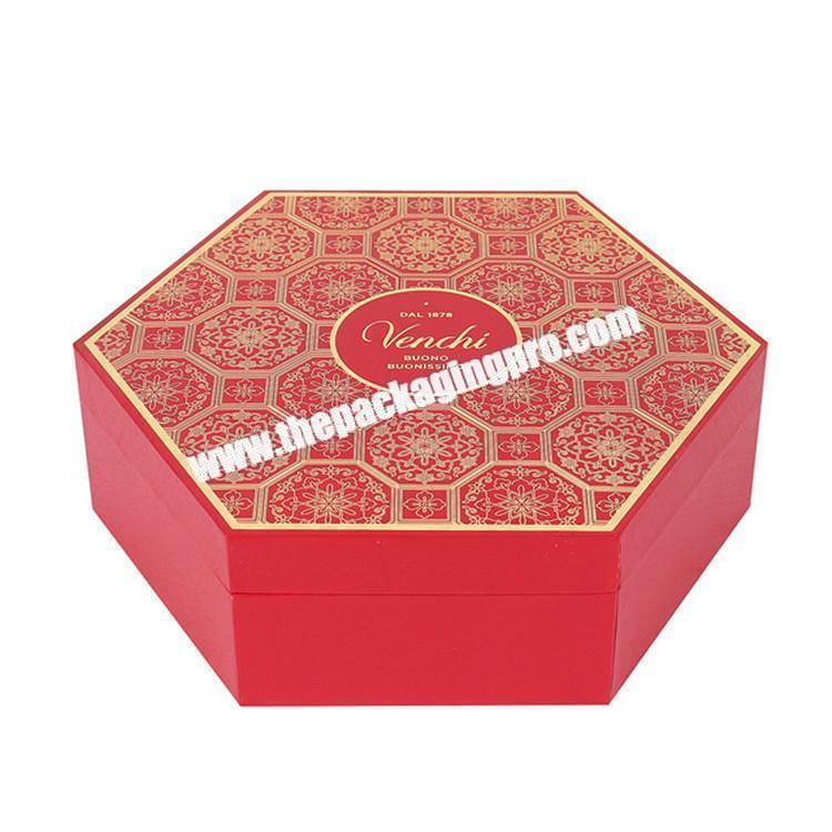 hexagon hard cardboard paper boxes for pralines