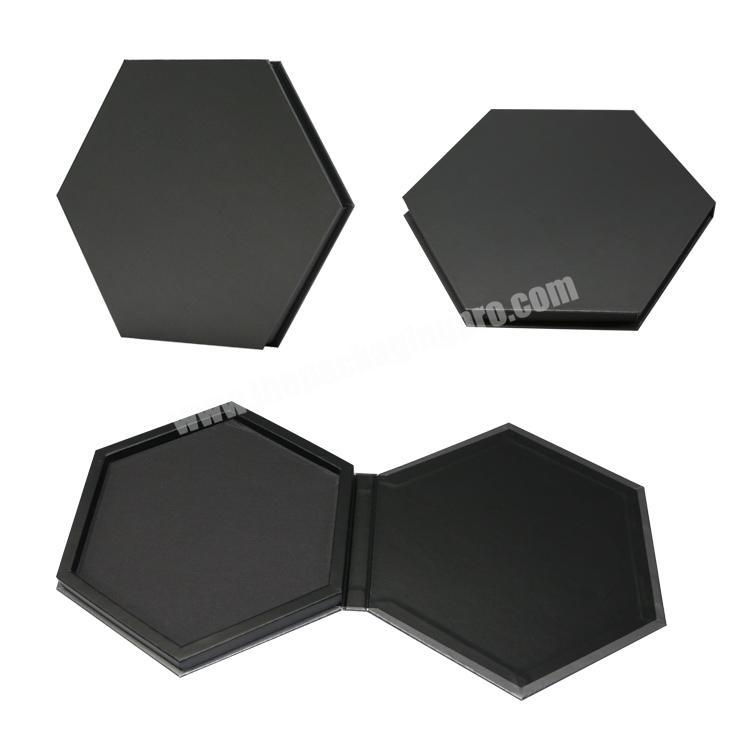 hexagon special shape paper gift storage box for cosmetics
