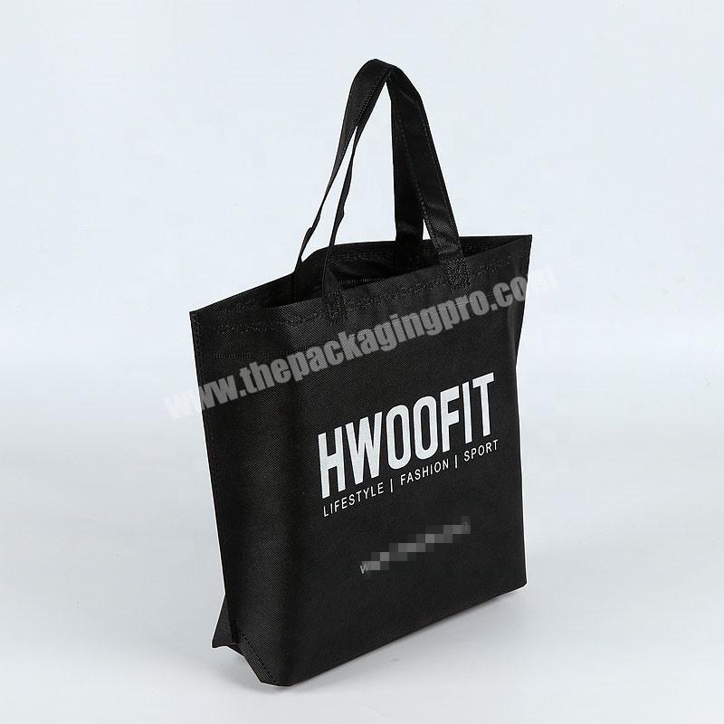 High-end clothing folding endlessly non-woven shopping handbag with logo