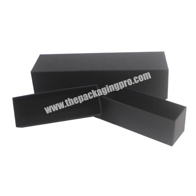 High End Custom Cardboard Packaging Black Shoe Gift Box
