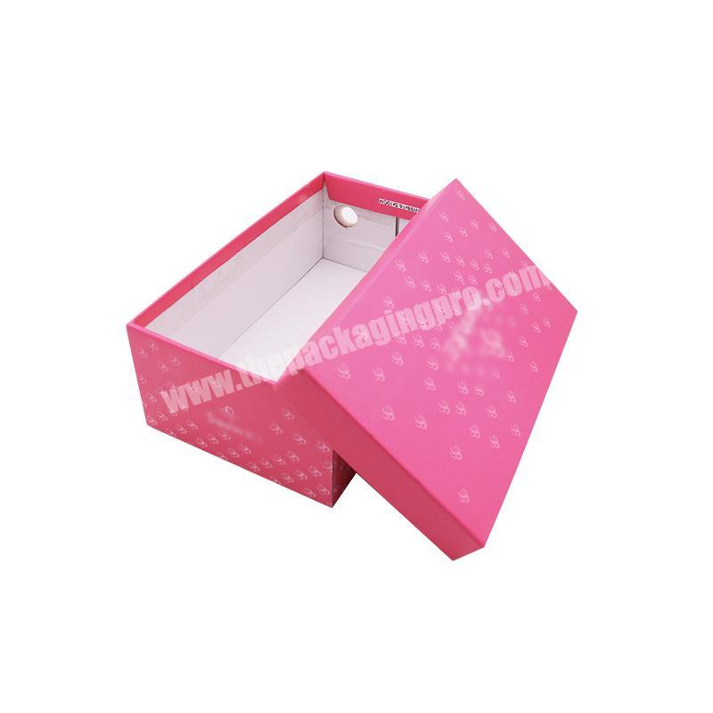 High end custom cardboard packaging paper packaging shoe gift box