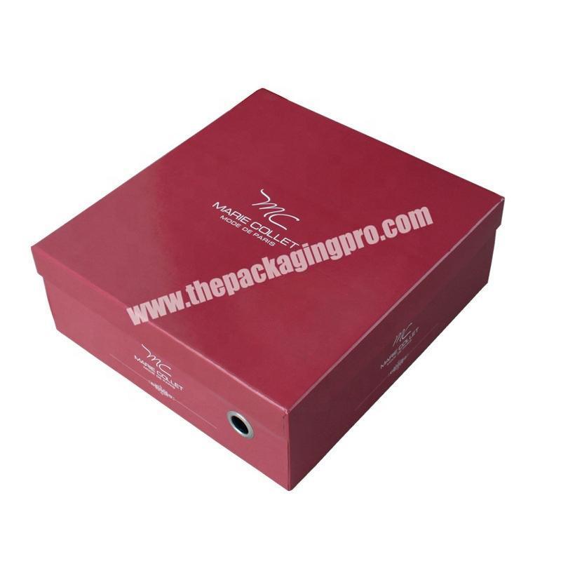 High End Custom Shoe Box Packaging,Red Black Shoe Gift Box ,Cardboard Shoe Box Packaging