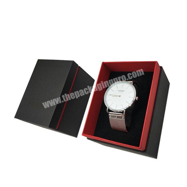 High-End Customized LOGO Luxury Paper Cardboard Watch Travel Case Boxes
