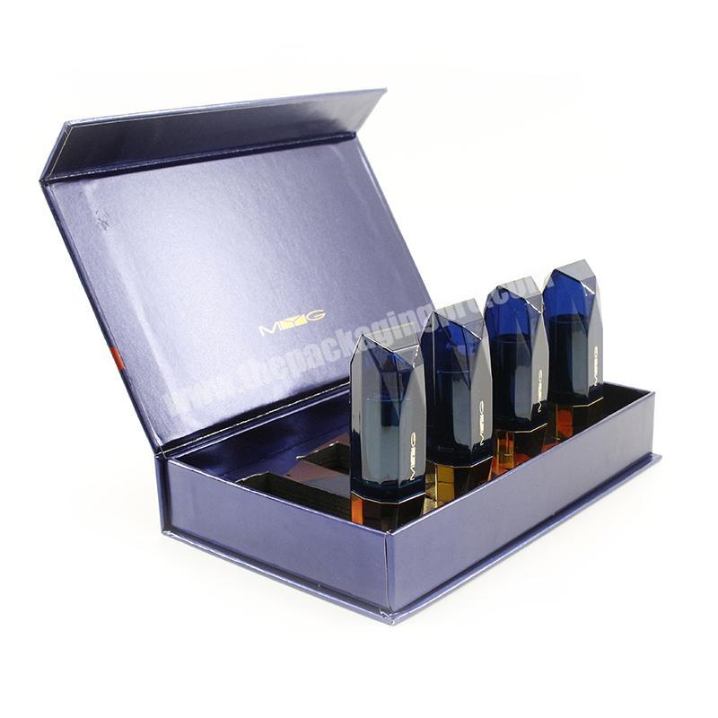 High-end customized square cosmetic beauty set box magnetic cardboard lip gloss lip stick Packaging boxes