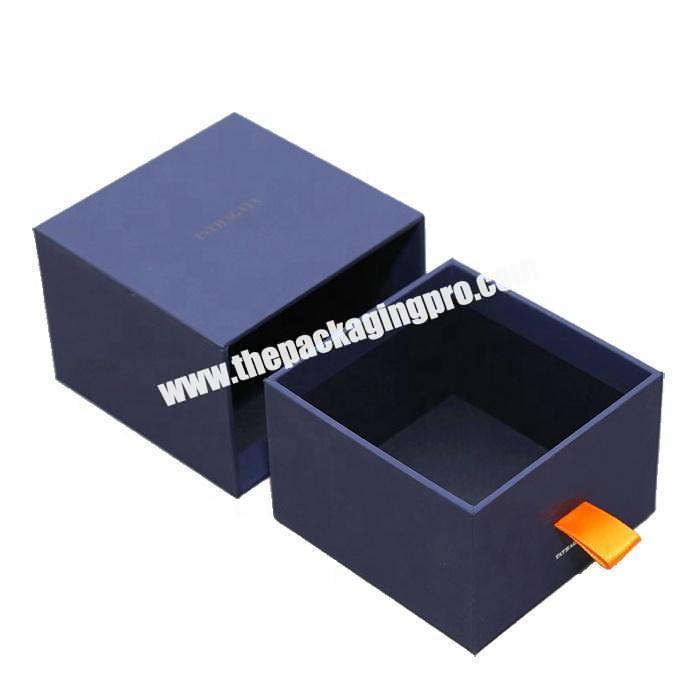 High end paper slide out gift box for watch packaging
