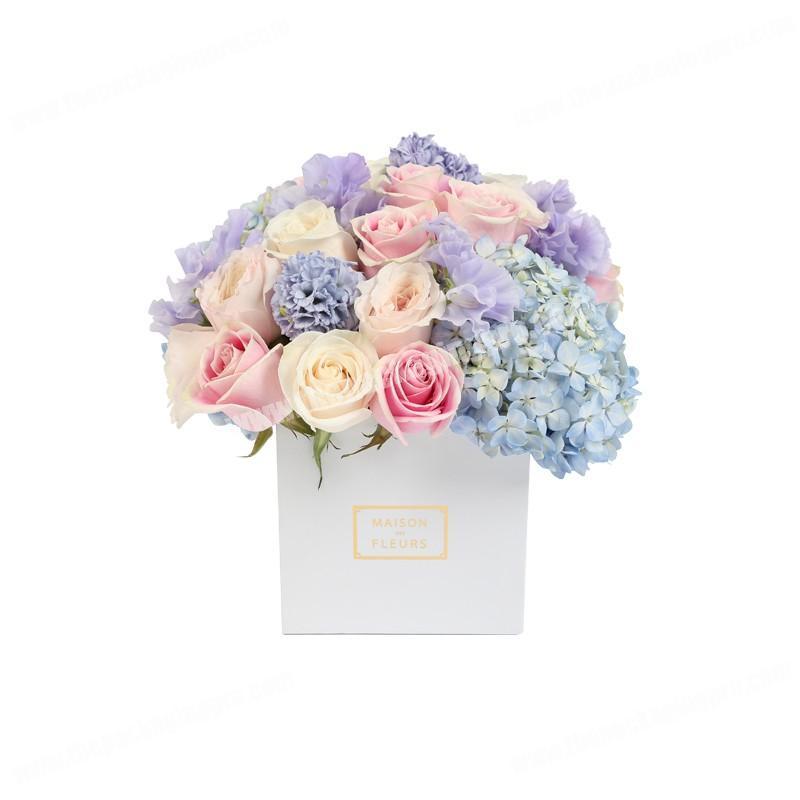 High end personalized wedding decorated flower box