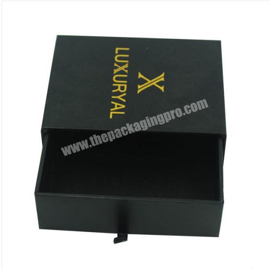 High End Sliding Paper Drawer Hair Extension Box Packaging