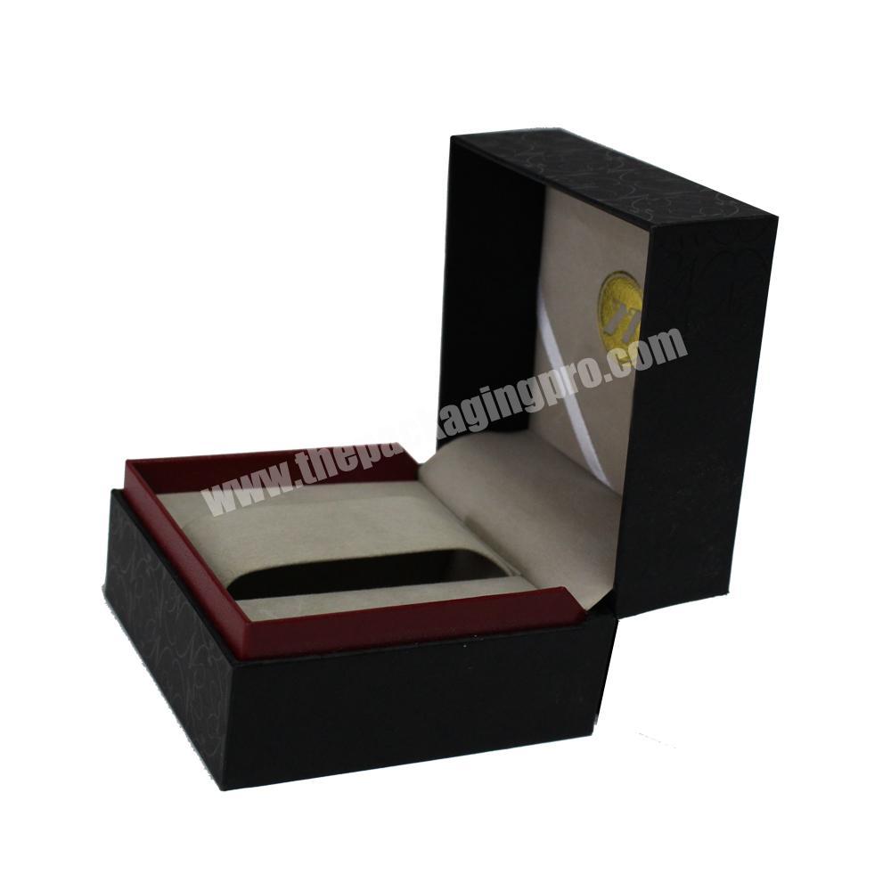 High-end watch box packaging with watch display tray