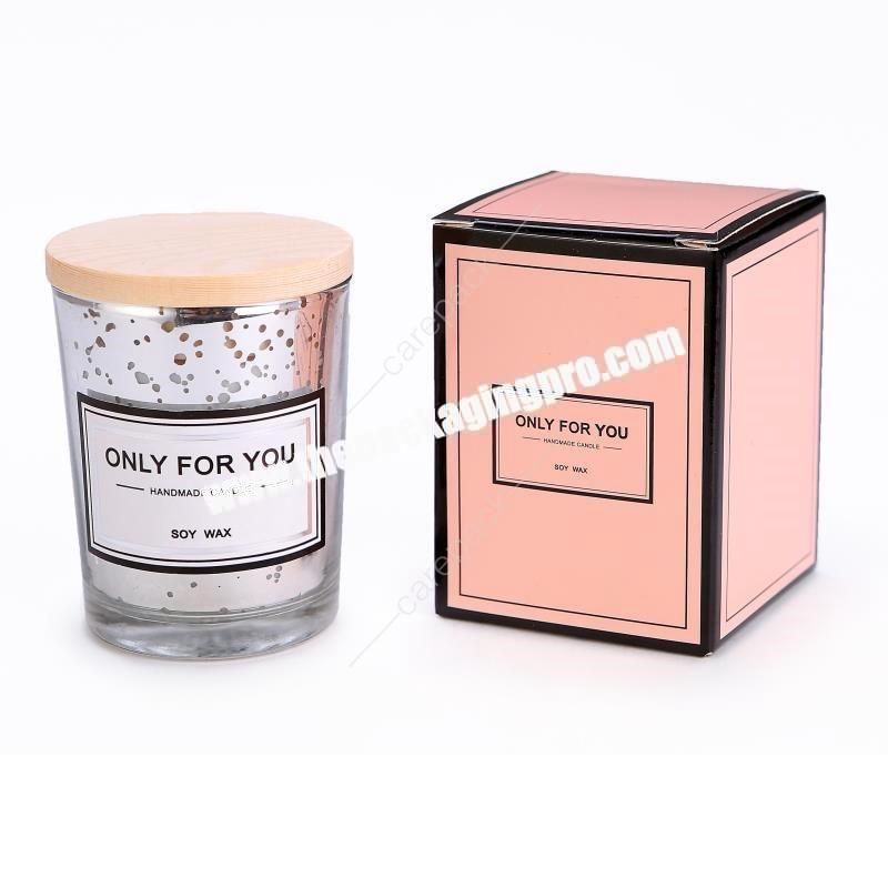 High-grade Ivory White Aromatherapy Candle Packaging Box for Gift Packing Candle