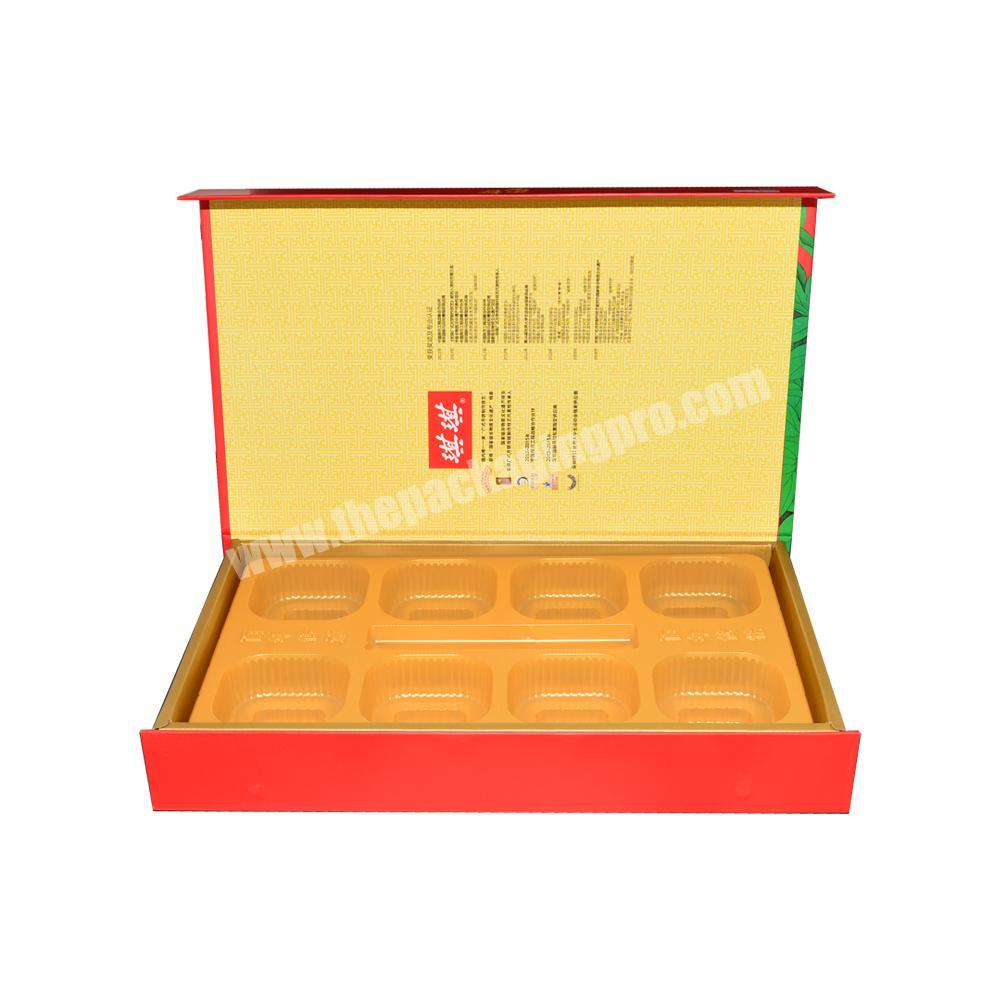 High-grade matte finished new mooncake paper packaging printing gift box sweet cardboard box with insert