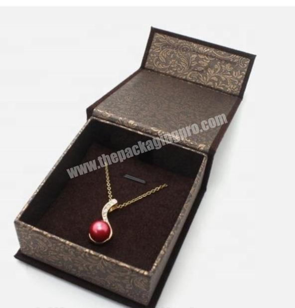 High-grade paper cardboard packaging linen ring pendant bracelet necklace packaging jewelry box