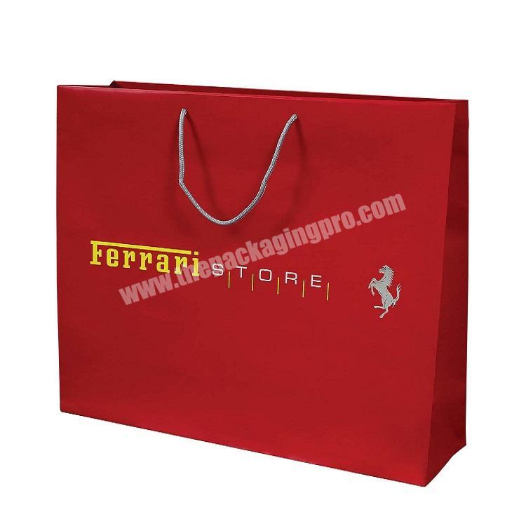 High grade printing paper bag for shopping with your logo