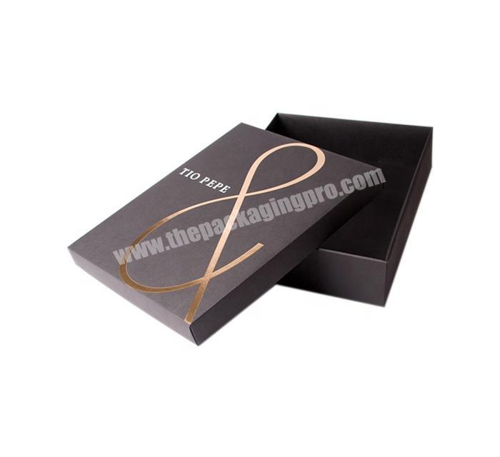 High Quality 4C Custom Printable Foil Stamping on Lift-off Lid Rigid Box Set up paper box for packaging