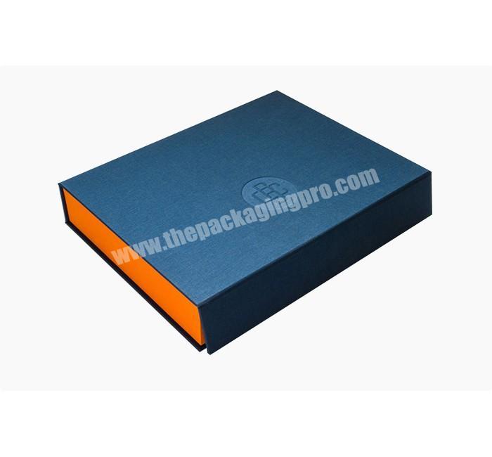 High Quality 4C Custom Printable luxury custom Book Style Rigid Box with Paper Material