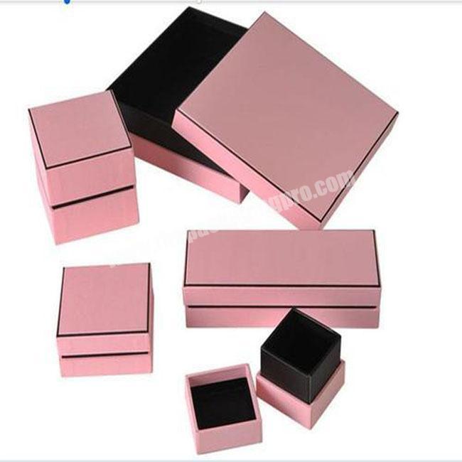 High Quality 4C Custom Printable Paper Material Made Luxury Cotton Filled Jewelry Boxes