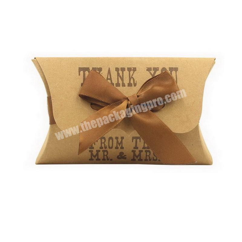High quality and best price pillow boxes are used for packing food gift boxes