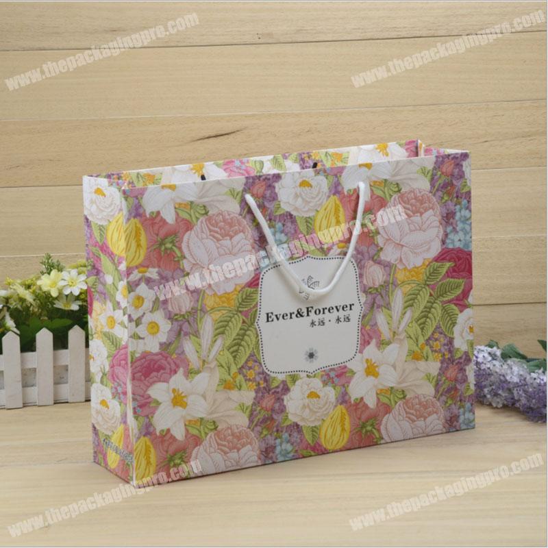 High Quality And Fancy Custom Black Printed Luxury Gift Paper Shopping Bag