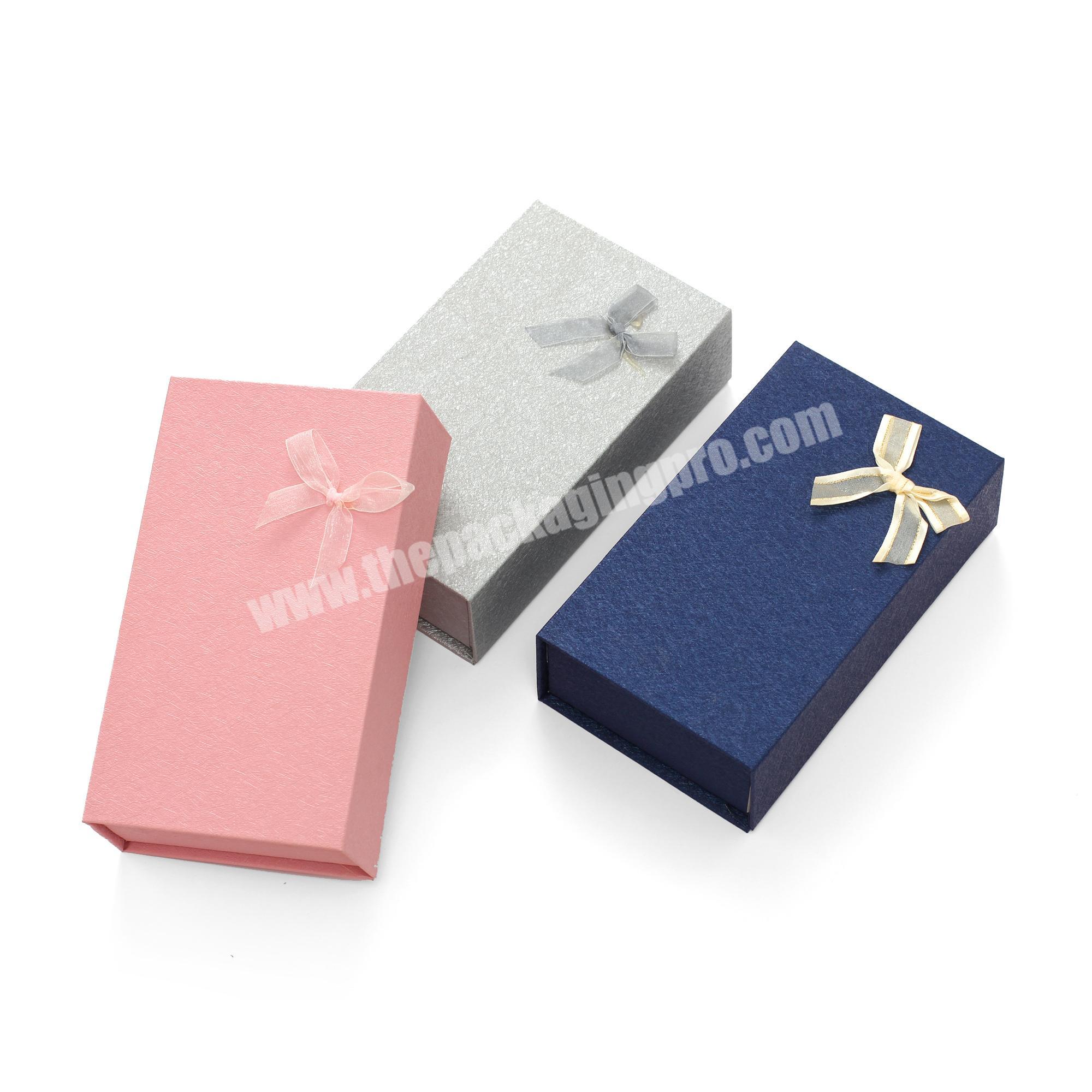 High Quality Auto Machine Made Fancy Paper Jewelry Gift  Box With Knob