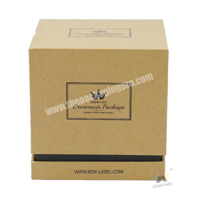 High Quality Biodegradable Candle Packaging Customise Kraft Carton Candle Holders Boxes For Candles