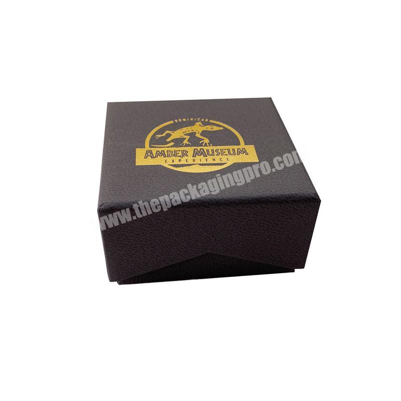 High quality black cardboard packaging boxes custom logo