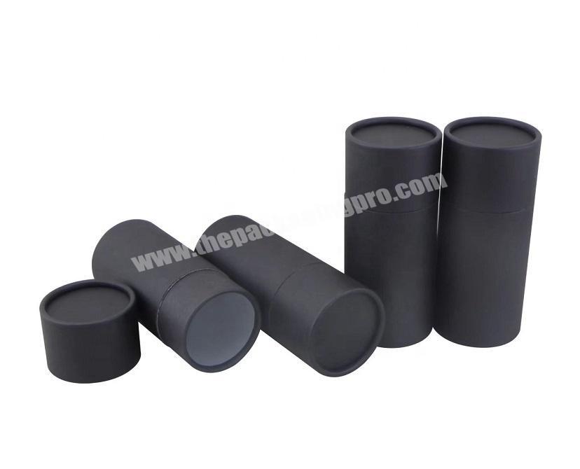 High Quality Black Rolled Edge Paper Coffee Tube Lined with Aluminum Foil Inside