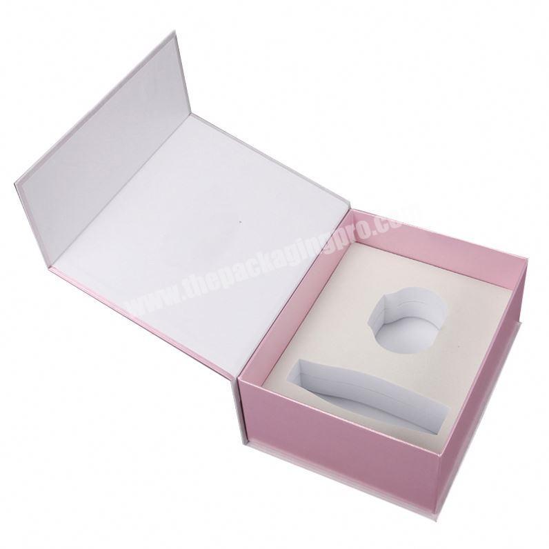 High quality book shape cosmetic paper box with custom logo