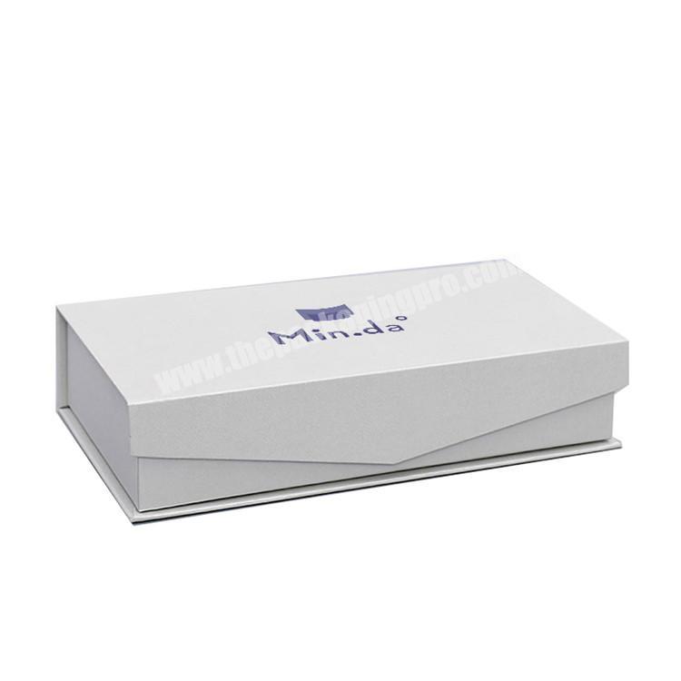 High quality book shaped empty rigid gift packaging boxes