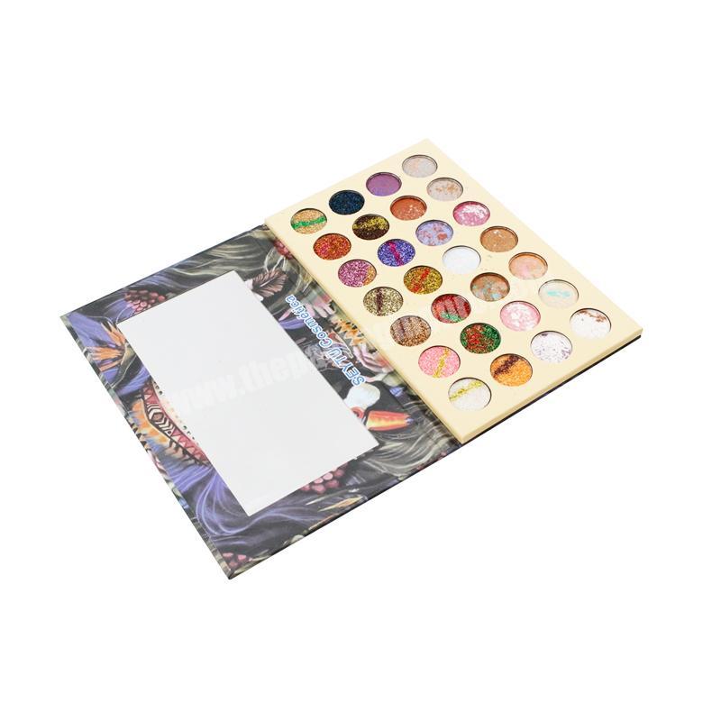 High Quality Book Shaped New Design Private Label Custom Colorful Eye Shadow Palette
