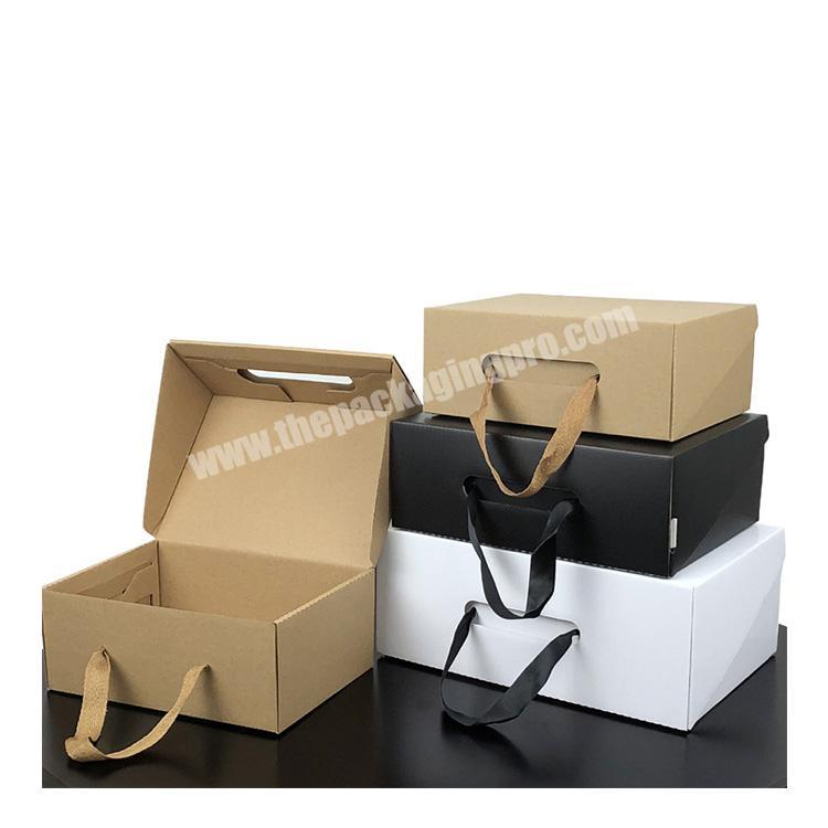 High Quality Brown Kraft Paper Garment Packaging Box Custom Logo