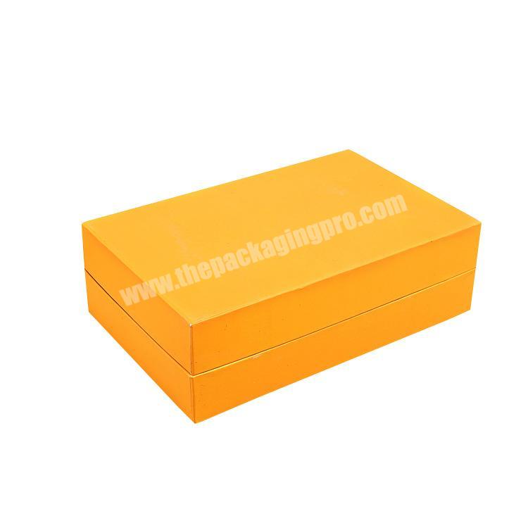 High Quality Bulk Base and Lid Yellow Cardboard Shoes Box for Sale