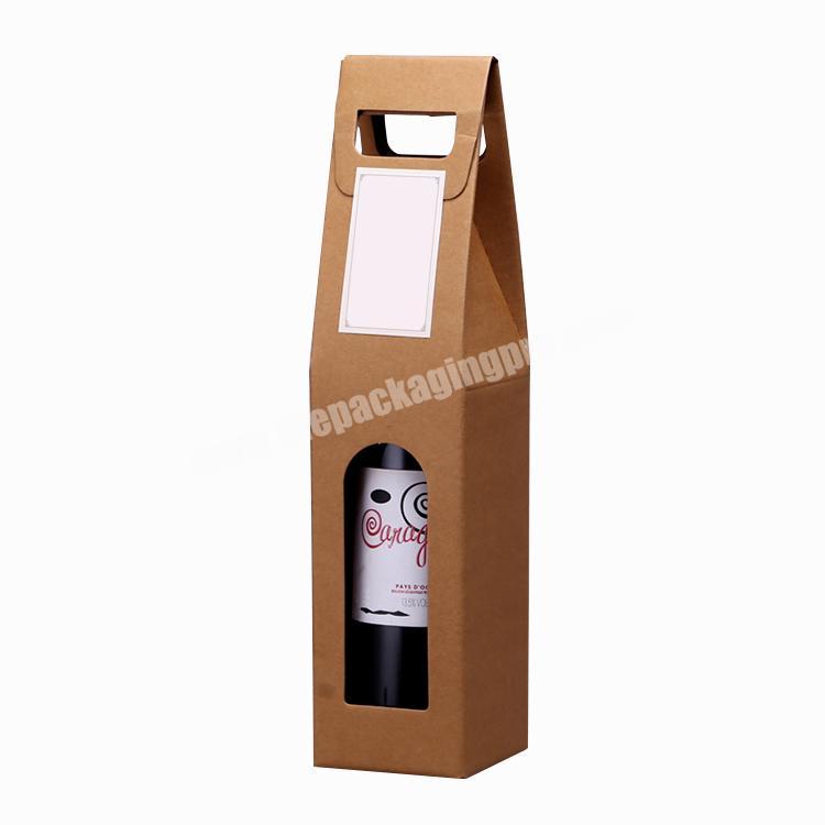High quality cardboard box wine pouch packaging