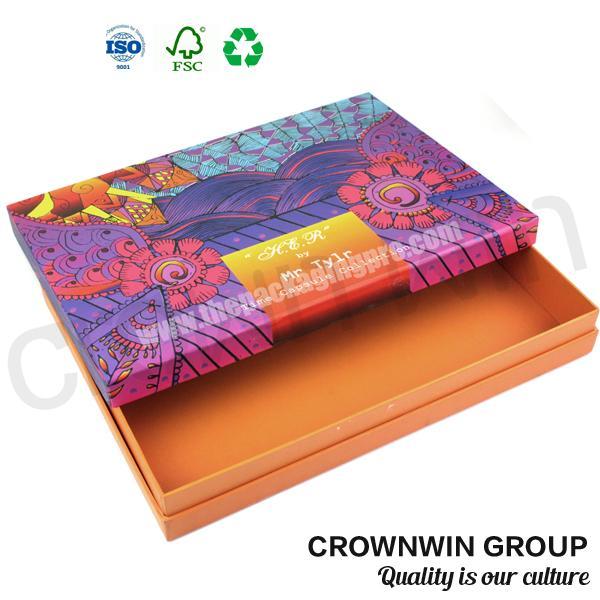 High Quality Cardboard Color Candies Gift Box With Lid CrownWin Packaging
