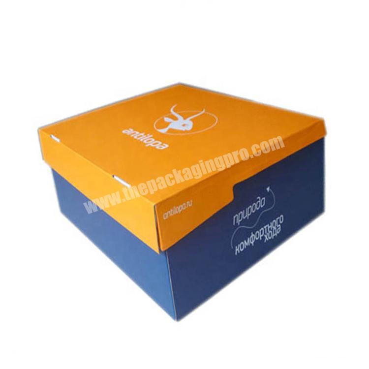 High quality cardboard custom shoe box packaging