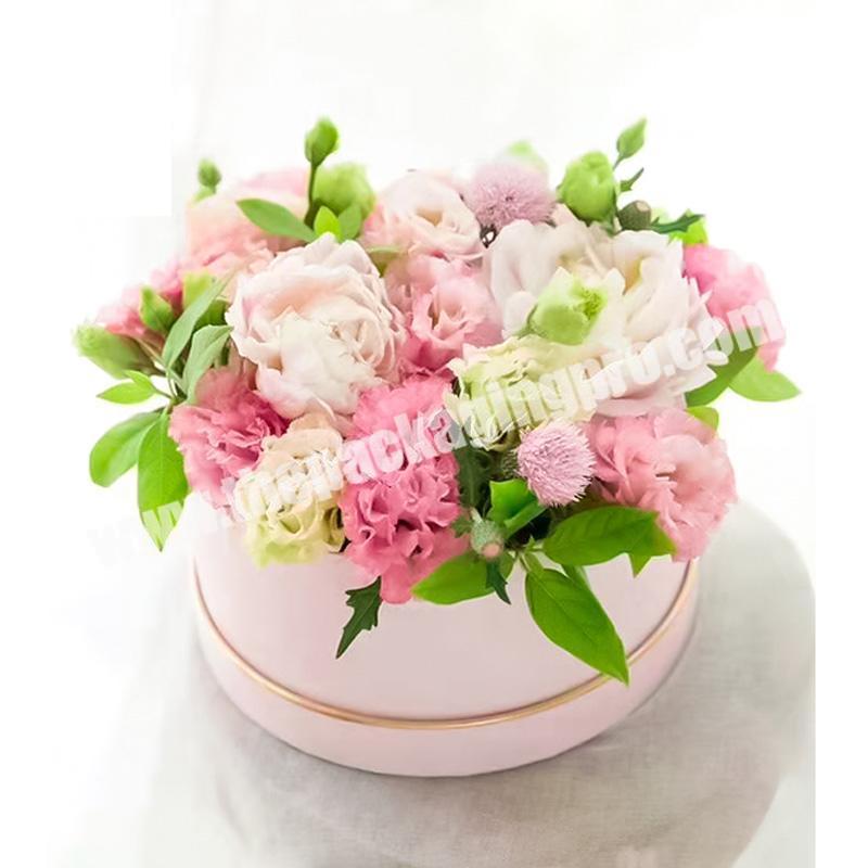 High quality cardboard flowers packaging cylindrical paper box