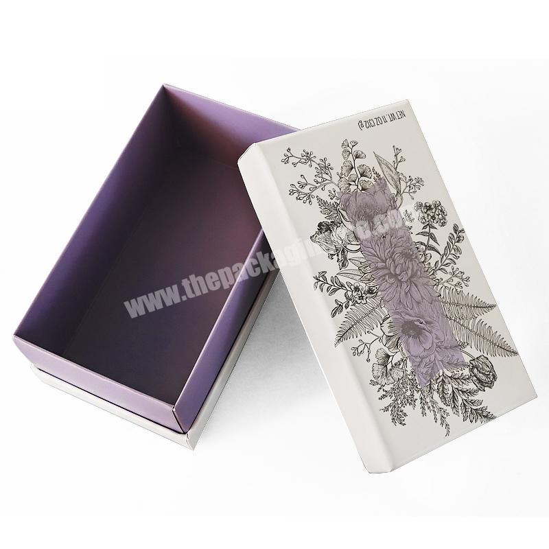 high quality cardboard handmade Lavender soap bath bomb packaging box