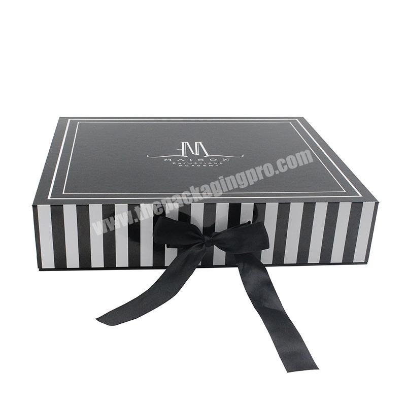 High Quality Cardboard Magnetic Book Box Cosmetic Paper Gift box for Hair Extension Product Packaging