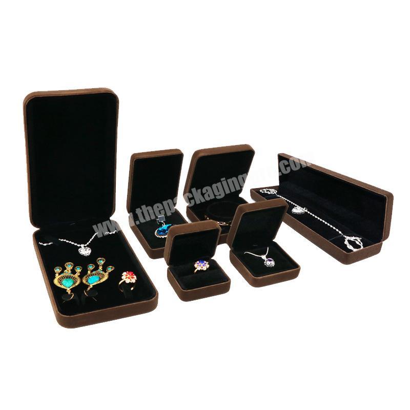 High quality cheap wholesale boxes for jewelry  velvet insert jewelry boxes