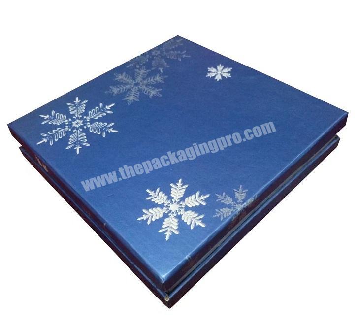 High Quality Chocolate Bar Gift Packaging Box with Silver Card Inlay Divider