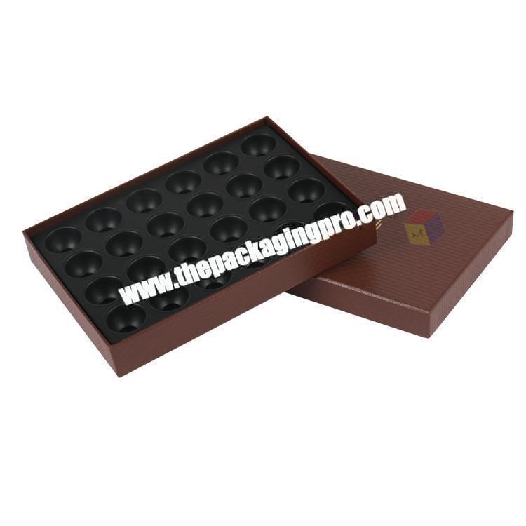 high quality chocolate truffle box packaging with divider