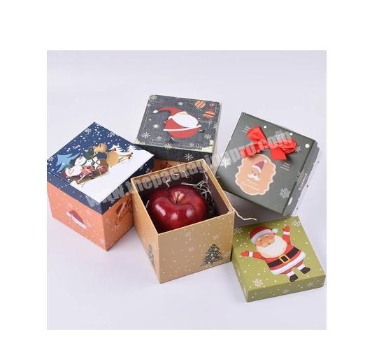 High Quality CMYK Custom Printed Christmas Eve Apple Gift Boxes with your design