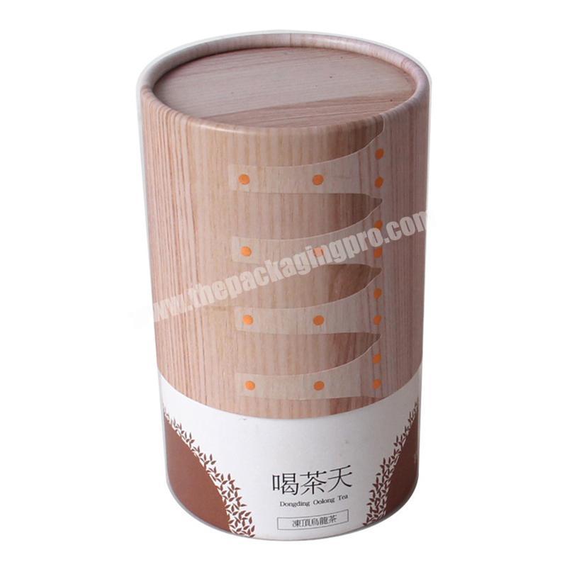 High quality custom cylinder packaging box for food