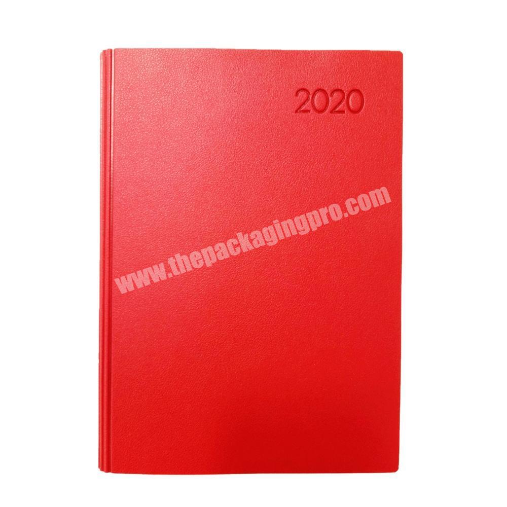 High quality custom daily planner school journal soft cover notebook a5 diary