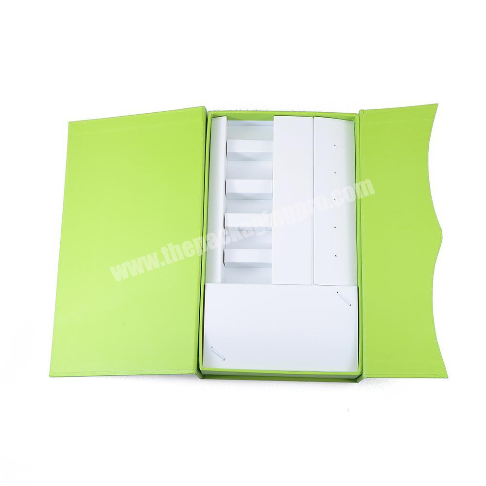 high quality Custom design luxury skin care product art paper cosmetic box for dropper packaging