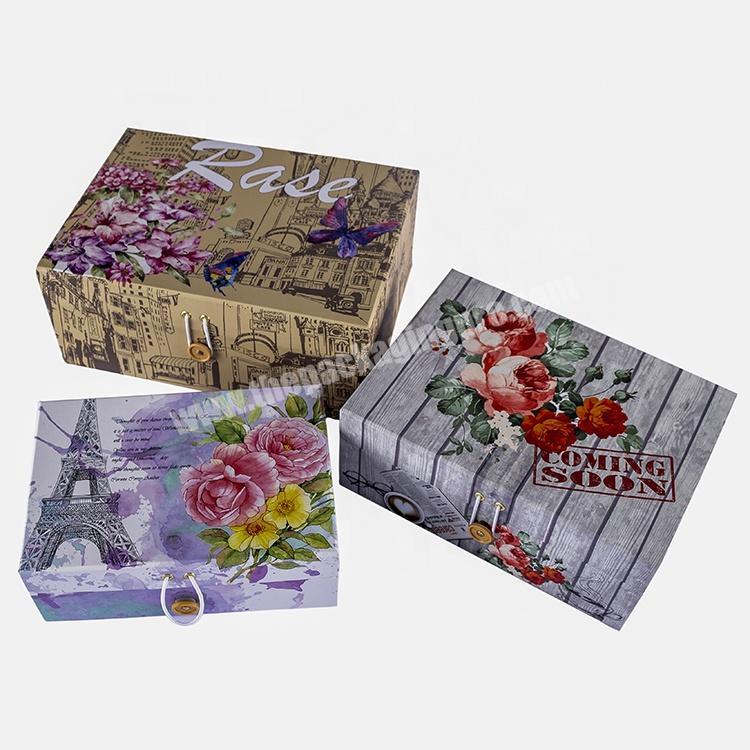 High quality custom eco-friendly clothes packaging boxes printing wholesale